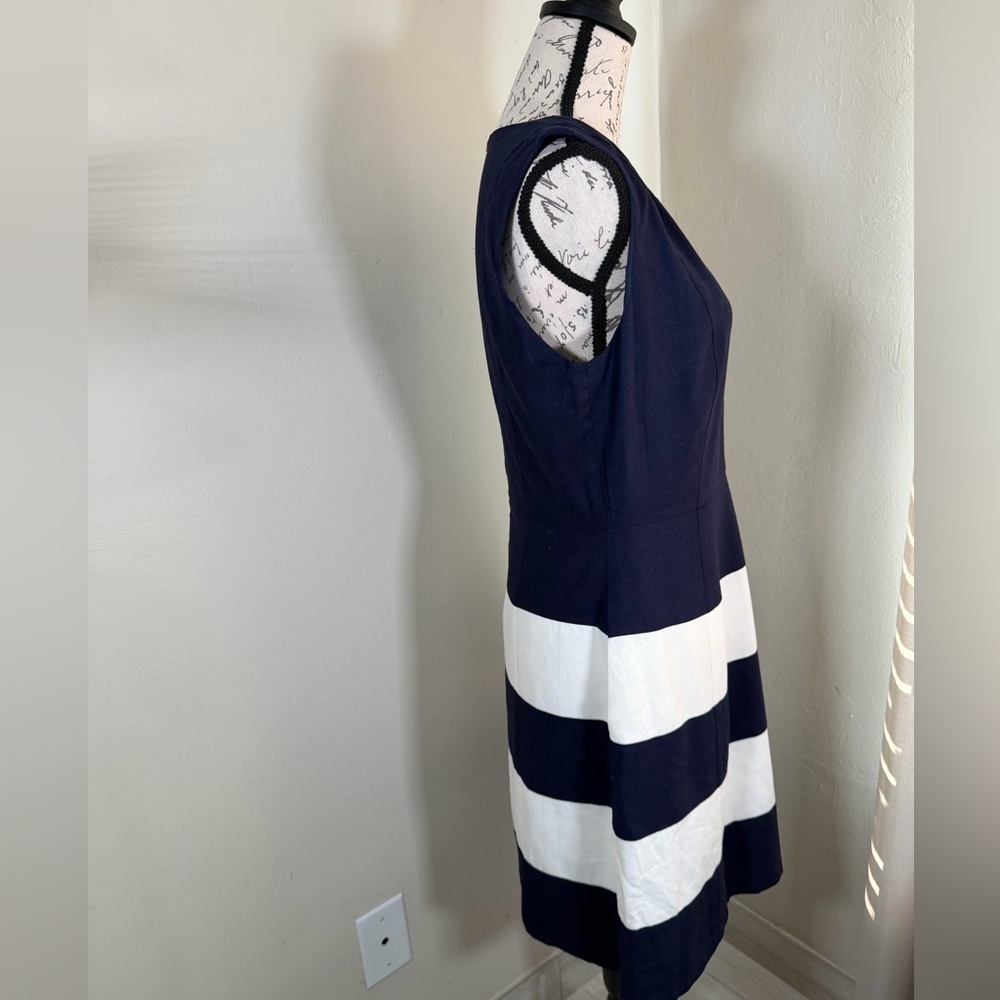 JB by Julie Brown Navy and White Midi Dress - Picture 4 of 10